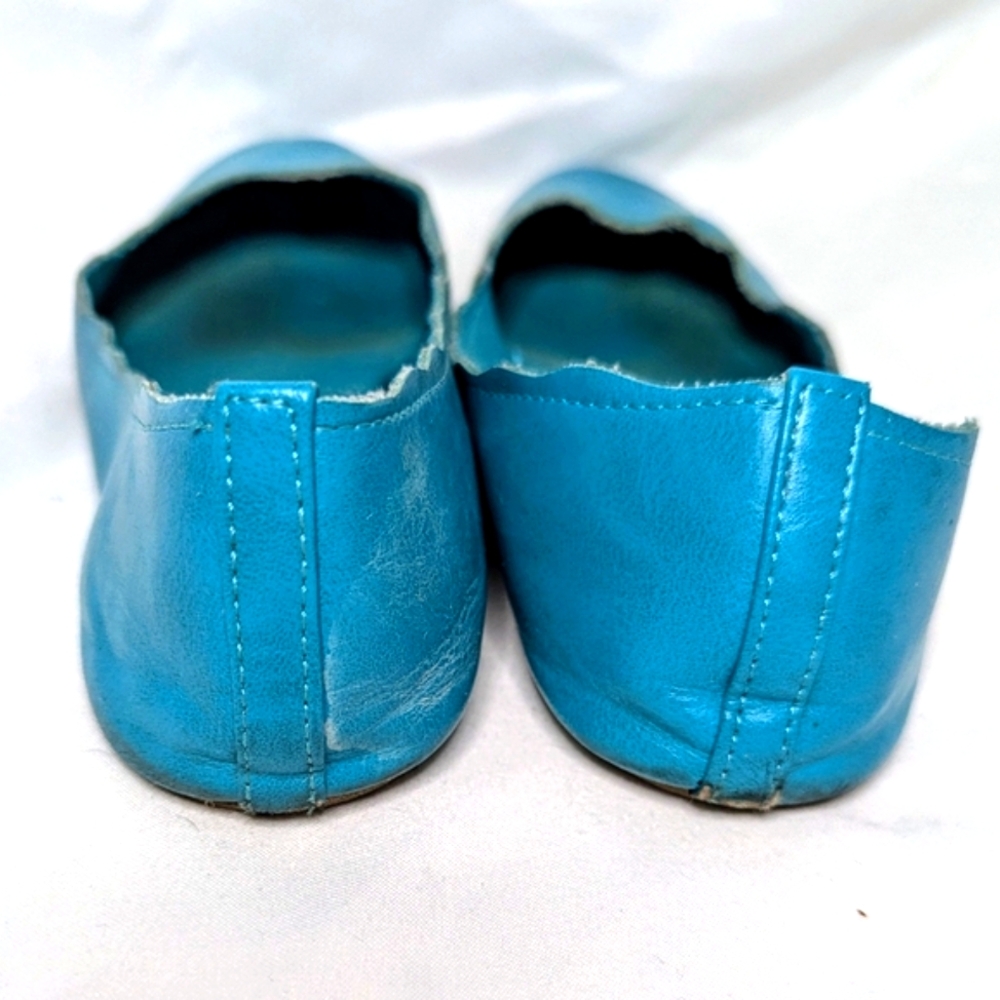 City Streets Teal Ballet Flats - Picture 2 of 3